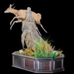 Crocodile Halfmount and Bushbuck Pedestal Combination Custom Base 20160714 0201