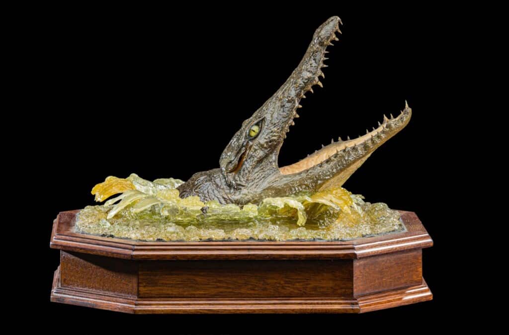 Crocodile Head Pedestal Custom Diorama Base 20210813 0208